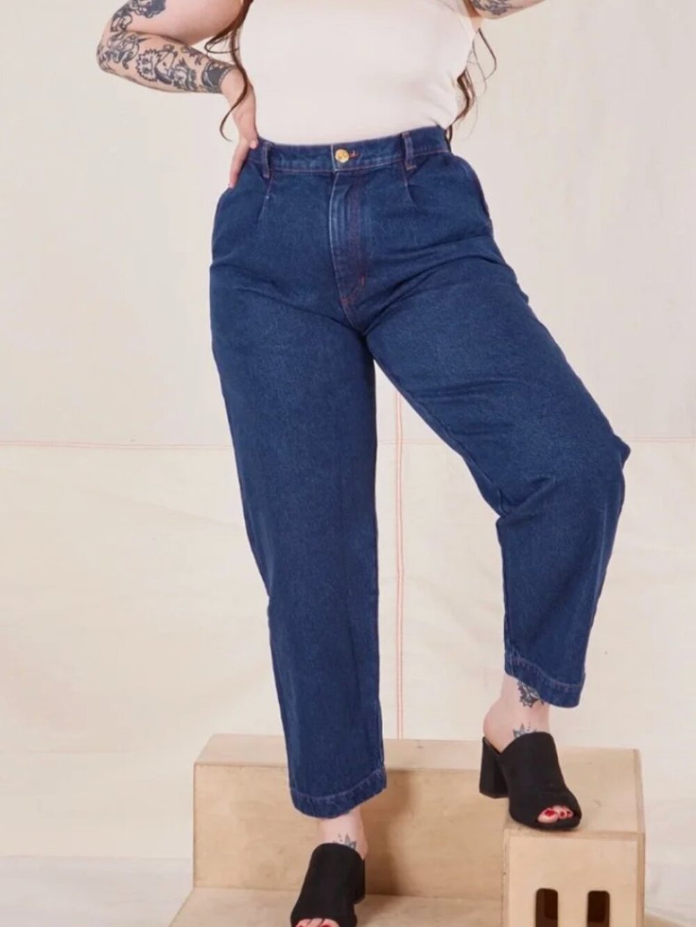 Big Bud Press Denim Trousers petite medium
